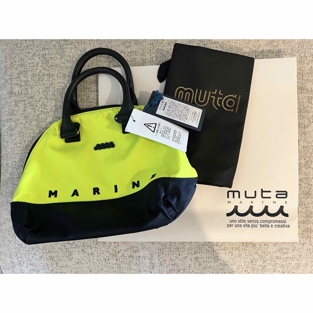 muta - MUTA MARINE バイカラーナイロン ハンドバッグ の通販 by Golf
