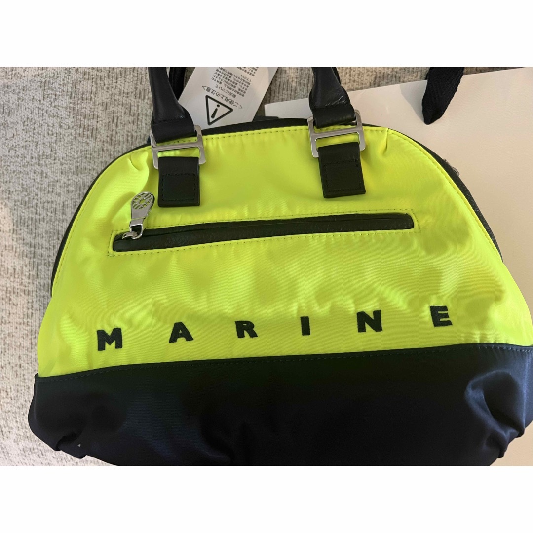 MUTA MARINE　バイカラーナイロン ハンドバッグ 2