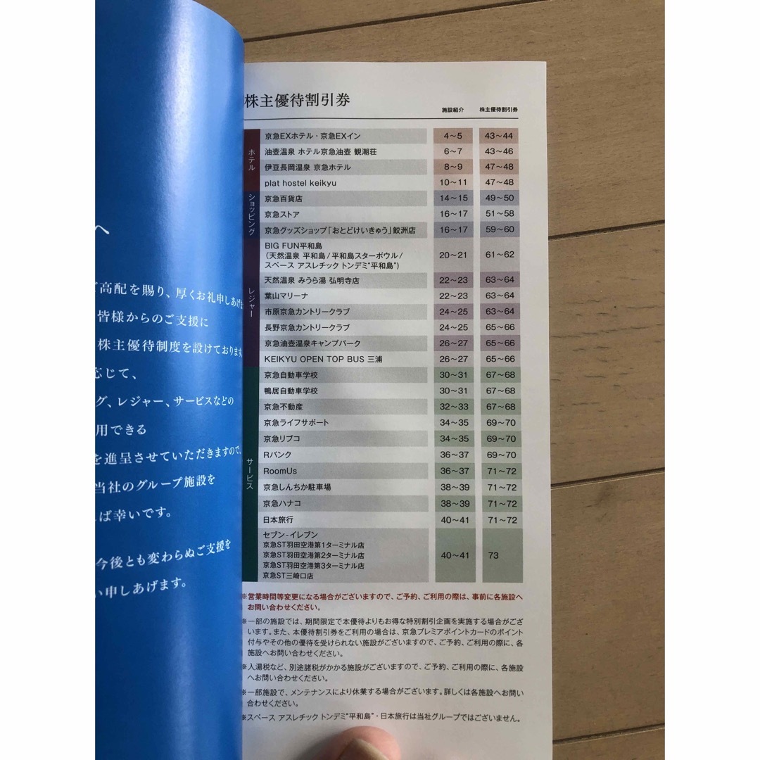 京急　株主優待券 チケットの優待券/割引券(その他)の商品写真