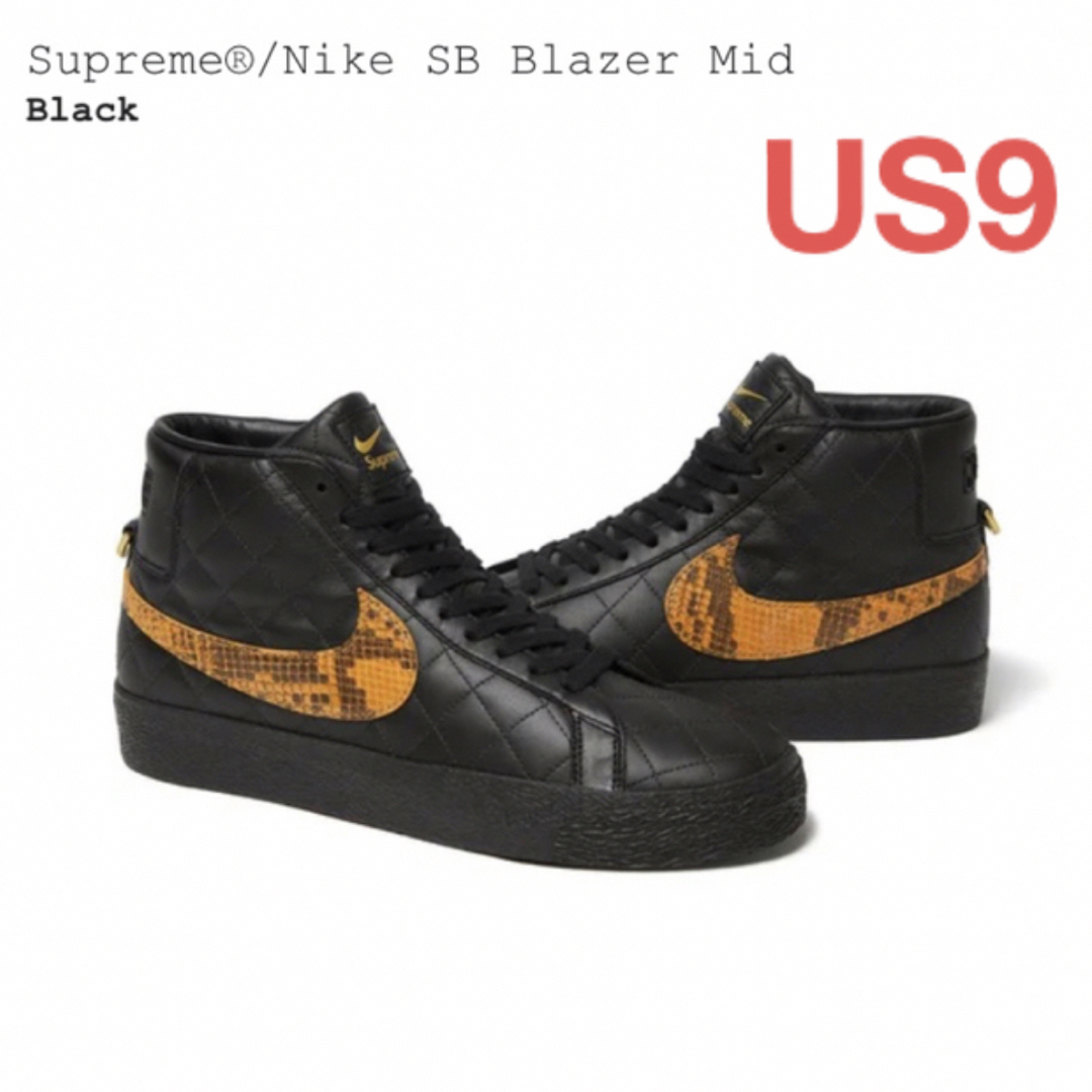 Supreme × Nike SB Blazer Mid Blackのサムネイル