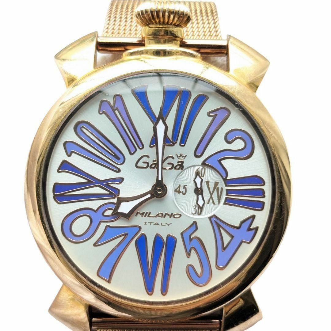 美品 ガガミラノ マヌアーレ46mm 4813 GP QZ 腕時計 ブランド | フリマアプリ ラクマ