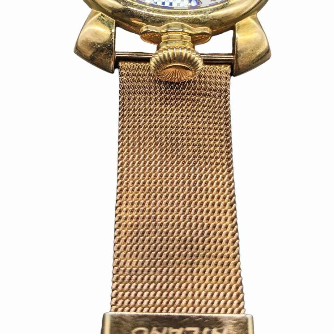 美品 ガガミラノ マヌアーレ46mm 4813 GP QZ 腕時計 ブランド
