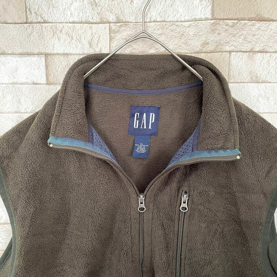 GAP オールドギャップ ベストフリース 90s カーキ XL