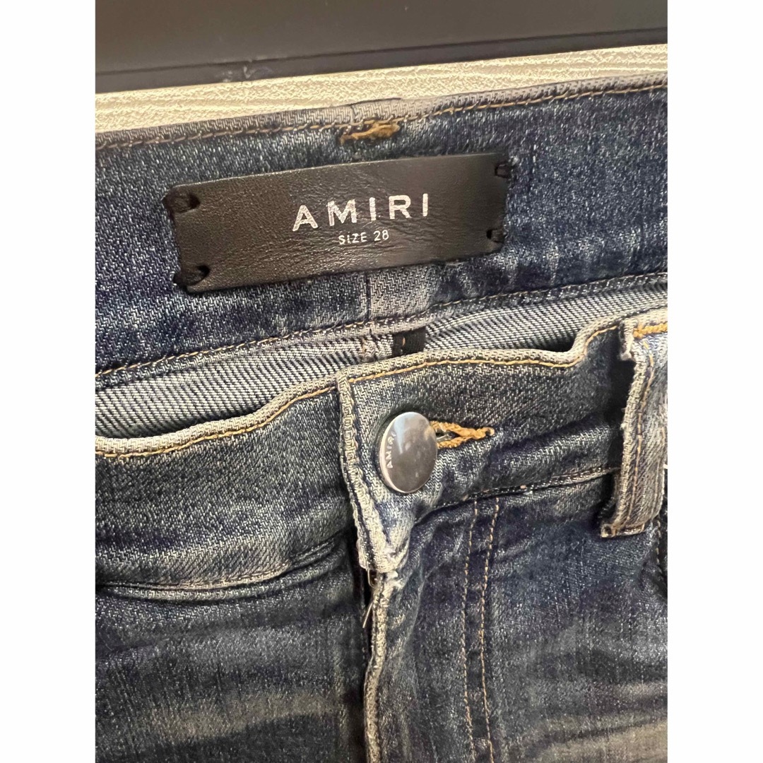 AMIRI - amiri アミリ ショットガン バイカーデニムパンツ 28 スキニー