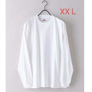 ヘインズ(Hanes)のHanes ヘインズ ビーフィーロングＴシャツ  XXL　H5186L　白(Tシャツ/カットソー(七分/長袖))