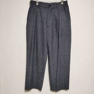 アン(an)のun/unbient 新品 Tuck Trousers 定価36000円 シルクタック パンツ ブルー メンズ アン【中古】3-1008G∞(その他)