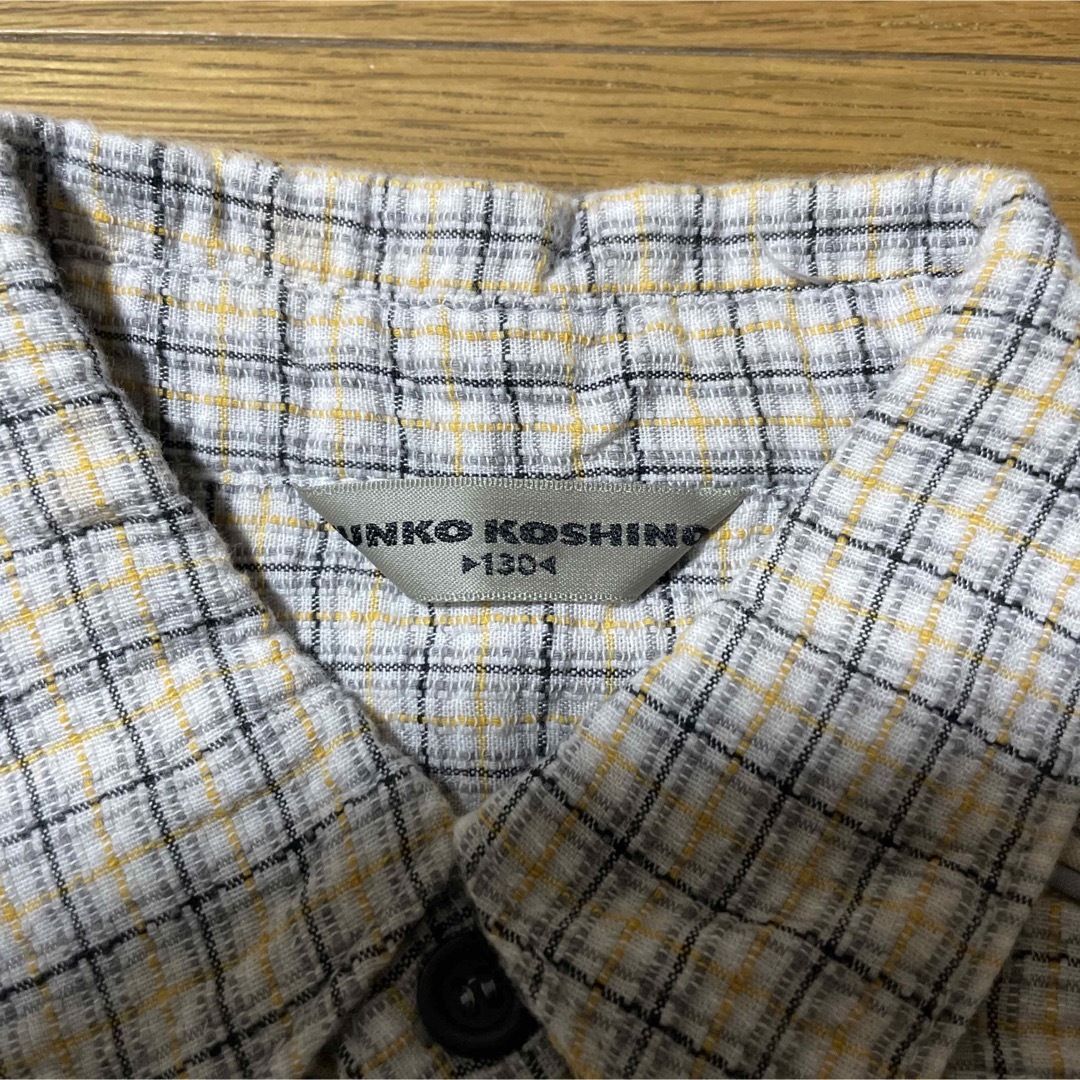 JUNKO KOSHINO(コシノジュンコ)の130㎝ KOSHINO JUNKO 長袖シャツ キッズ/ベビー/マタニティのキッズ服男の子用(90cm~)(ブラウス)の商品写真