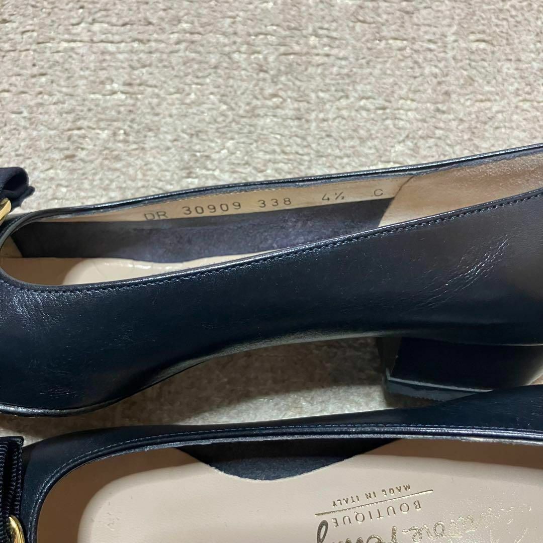 Salvatore Ferragamo - 極美品 フェラガモ ヴァラリボン太ヒール