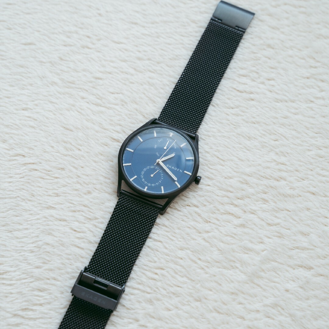 SKAGEN - SKAGEN 腕時計 黒 ブラック スカーゲンの通販 by TK's SKAGEN - SKAGEN 腕時計 黒 ブラック スカーゲンの通販 by TK's