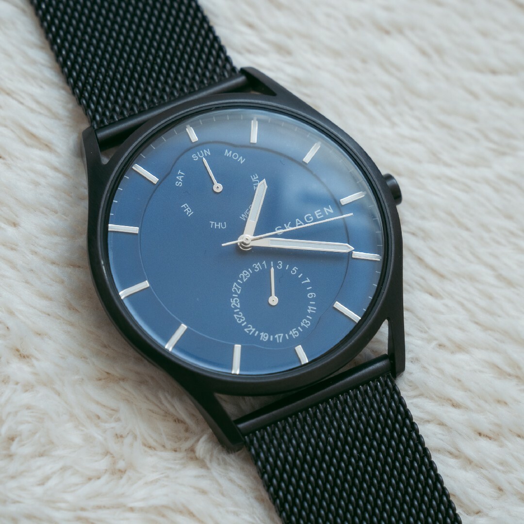 SKAGEN(スカーゲン)のSKAGEN 腕時計 黒 ブラック スカーゲン メンズの時計(腕時計(アナログ))の商品写真