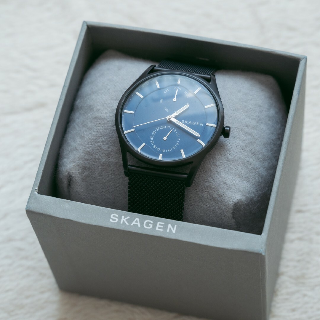 SKAGEN - SKAGEN 腕時計 黒 ブラック スカーゲンの通販 by TK's SKAGEN - SKAGEN 腕時計 黒 ブラック スカーゲンの通販 by TK's
