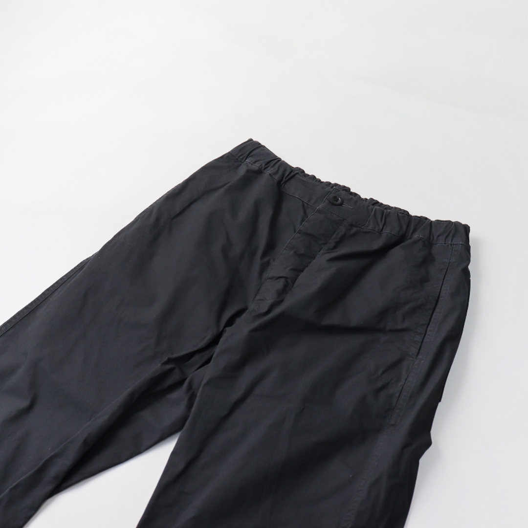 2022SS エムエイチエル マーガレットハウエル MHL. MARGARET HOWELL SUPERFINE COTTON TWILL パンツ1/ブラック【2400013563024】