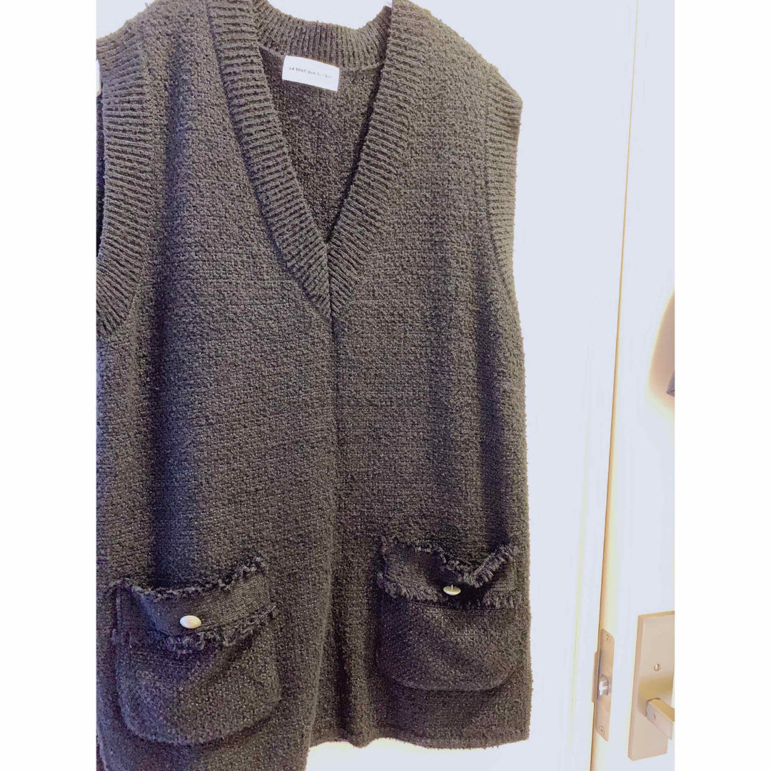 La boutique BonBon - La boutique BonBon ツイード ニット ベスト