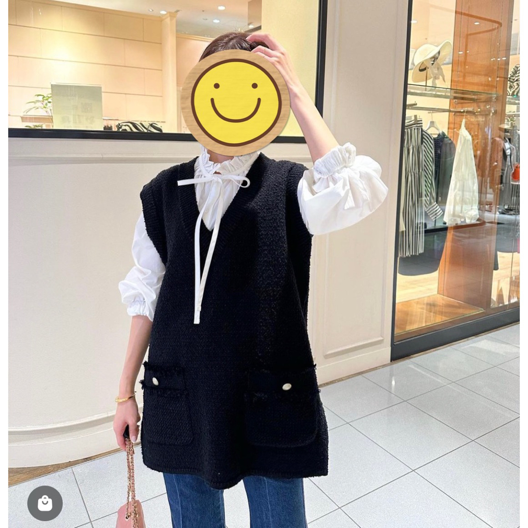 La boutique BonBon - La boutique BonBon ツイード ニット ベスト