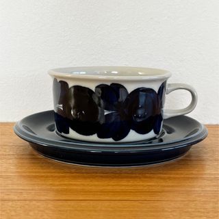 アラビア食器 フィンランド 旧ロゴマーク ビンテージ 両取手 スープカップ-