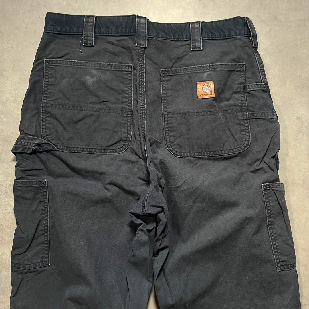 【carhartt】カーハート ブラックダカーゴパンツW33L34 US古着 【carhartt】カーハート ブラックダカーゴパンツW33L34 US
