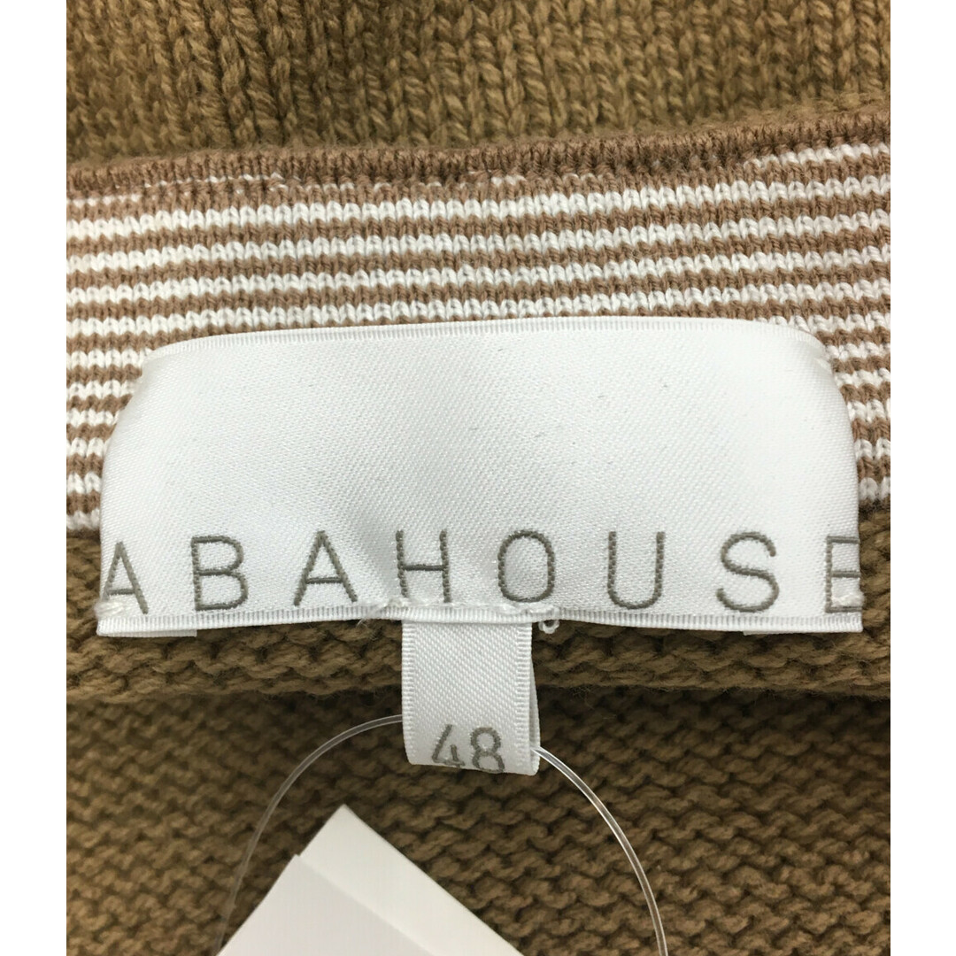 ABAHOUSE(アバハウス)の美品 アバハウス ABA HOUSE 長袖ニットカーディガン    メンズ 48 メンズのトップス(カーディガン)の商品写真