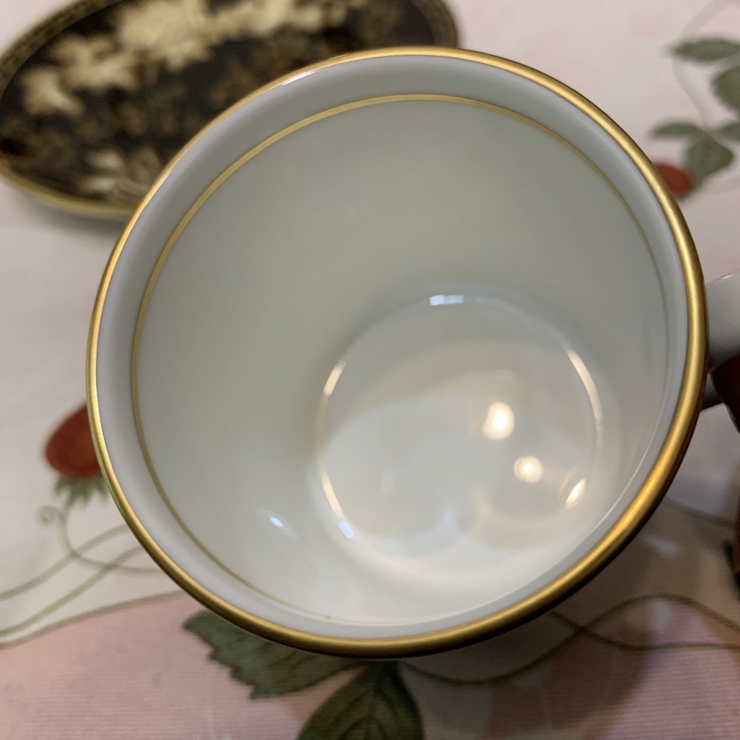 WEDGWOOD - 未使用 ウェッジウッド ブラック トンキン デミタス WEDGWOOD - 未使用 ウェッジウッド ブラック トンキン デミタス