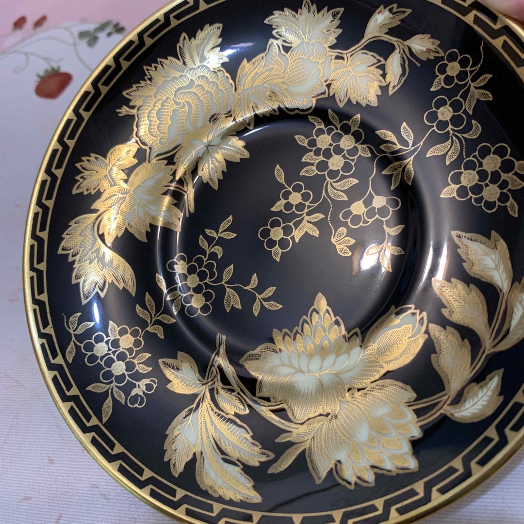 WEDGWOOD - 未使用 ウェッジウッド ブラック トンキン デミタス WEDGWOOD - 未使用 ウェッジウッド ブラック トンキン デミタス