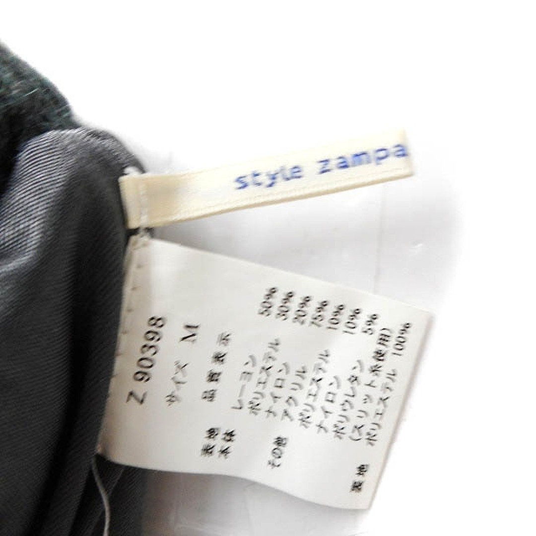 zampa(ザンパ)のザンパ ZAMPA ニット 切替 タイトスカート ロング丈 ラメ混 ケーブル編み レディースのスカート(ロングスカート)の商品写真