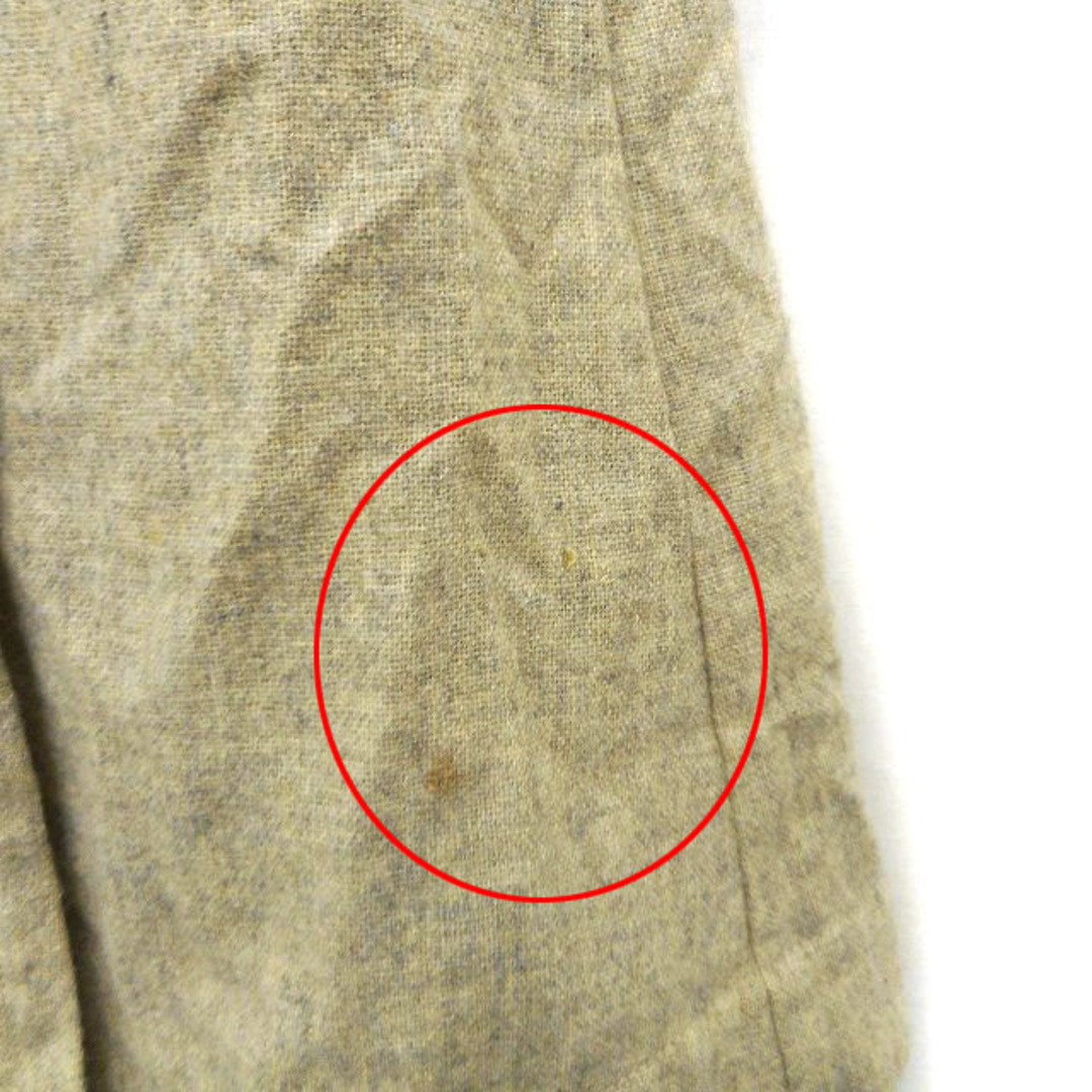 bulle de savon(ビュルデサボン)のビュルデサボン スカート フレア ロング ウール タック フロントクロス F  レディースのスカート(ロングスカート)の商品写真