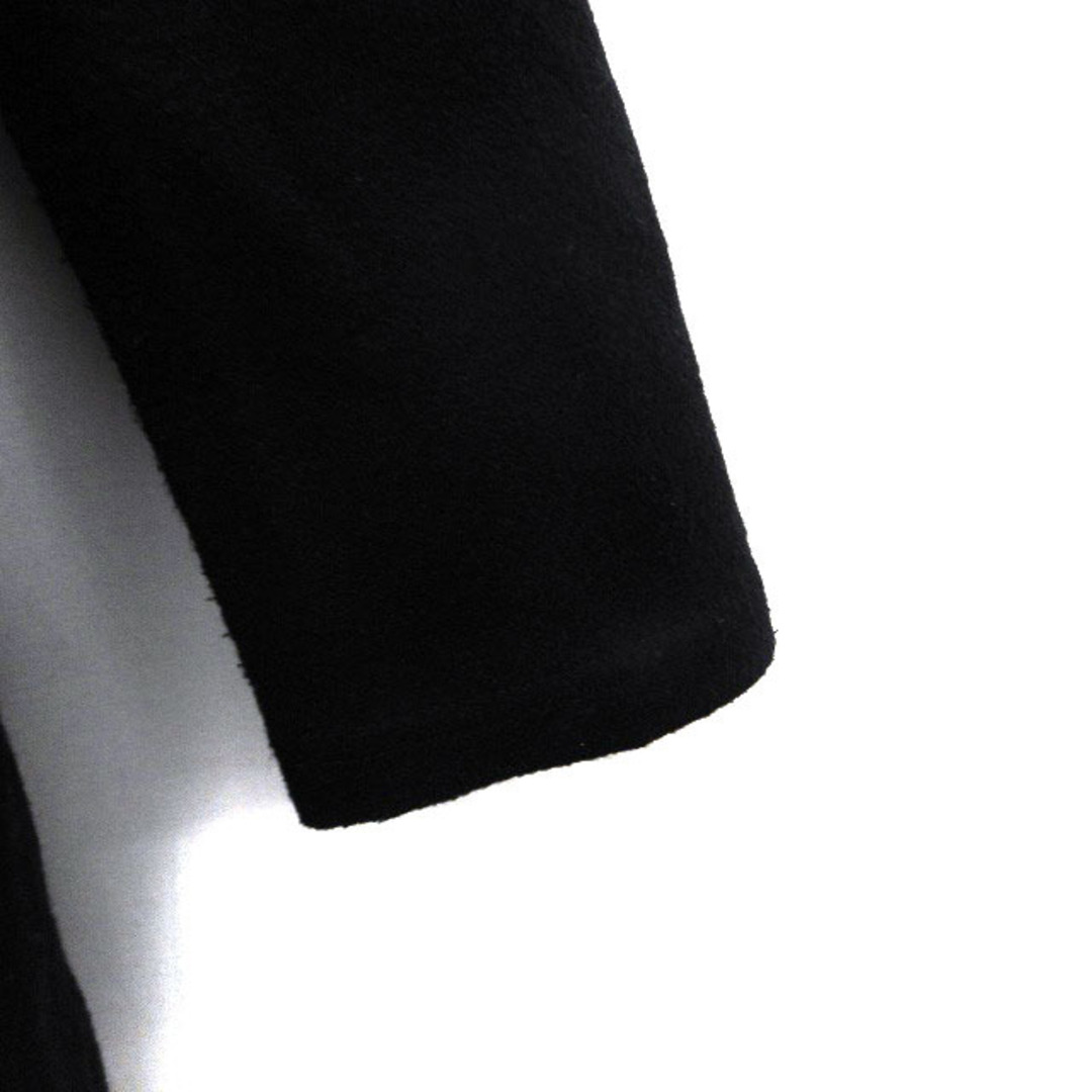 Khaju(カージュ)のカージュ カーディガン オープン ロング ウール混 無地 長袖 黒 ブラック  レディースのトップス(カーディガン)の商品写真
