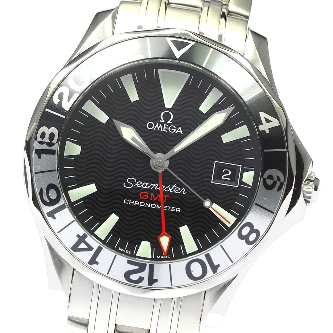 オメガ OMEGA 2534.50 シーマスター300 50周年記念モデル GMT 自動巻き メンズ _776287