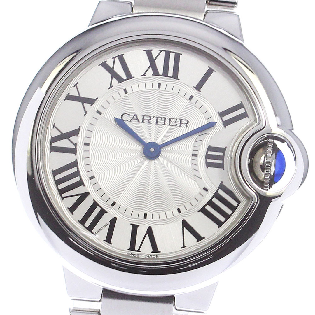 カルティエ CARTIER W6920084 バロンブルーMM クォーツ ボーイズ 美品 箱付き_777892