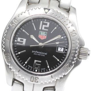 電池交換済 TAG Heuer タグホイヤー アクアレーサー WAY1313 BA0915 300m防水 デイト 11Pダイヤモンド 白 ホワイト シェル SS ステンレス レディース クォーツ【6ヶ月保証】【腕時計】