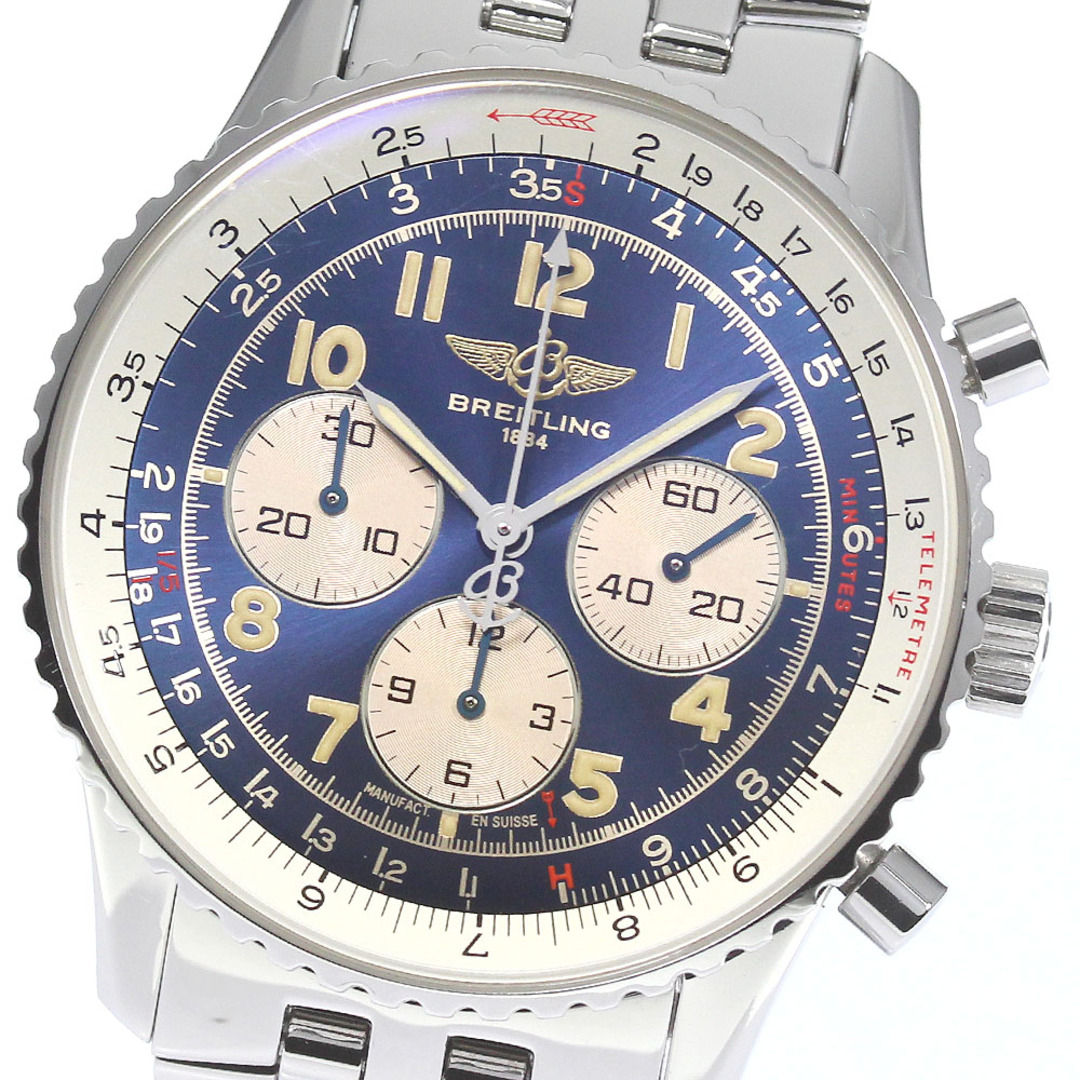 ブライトリング BREITLING A30022 ナビタイマー92 クロノグラフ 自動巻き メンズ 良品 保証書付き_775683