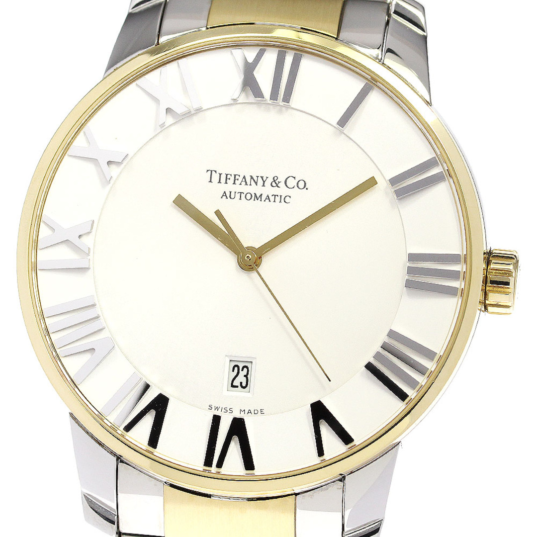 ティファニー TIFFANY&Co. Z1810.68.15A21A00A アトラス ドーム デイト 自動巻き メンズ 美品 保証書付き_776952