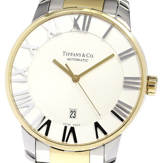 ティファニー(Tiffany & Co.)のティファニー TIFFANY&Co. Z1810.68.15A21A00A アトラス ドーム デイト 自動巻き メンズ 美品 保証書付き_776952(腕時計(アナログ))