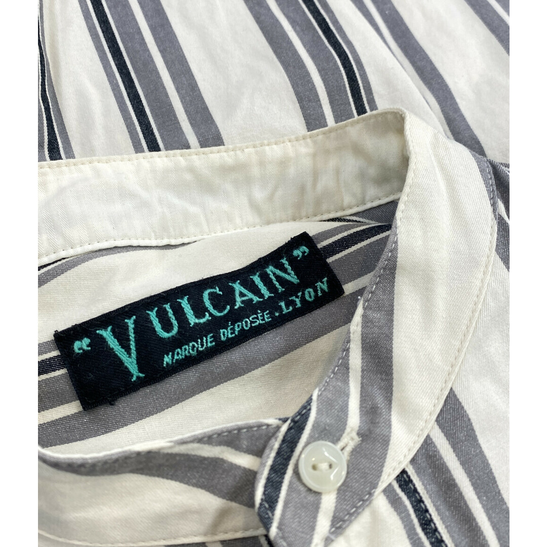 VULCAIN 長袖ストライプシャツ メンズ M
