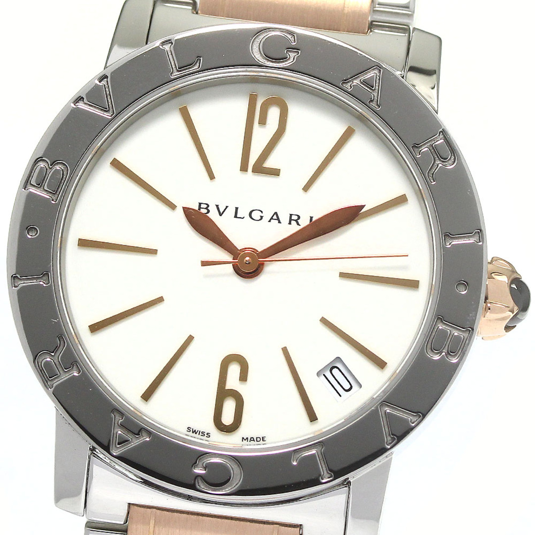 定番の冬ギフト 自動巻き PGコンビ ブルガリブルガリ BBL33S BVLGARI ブルガリ ボーイズ _772596 美品 腕時計(アナログ)