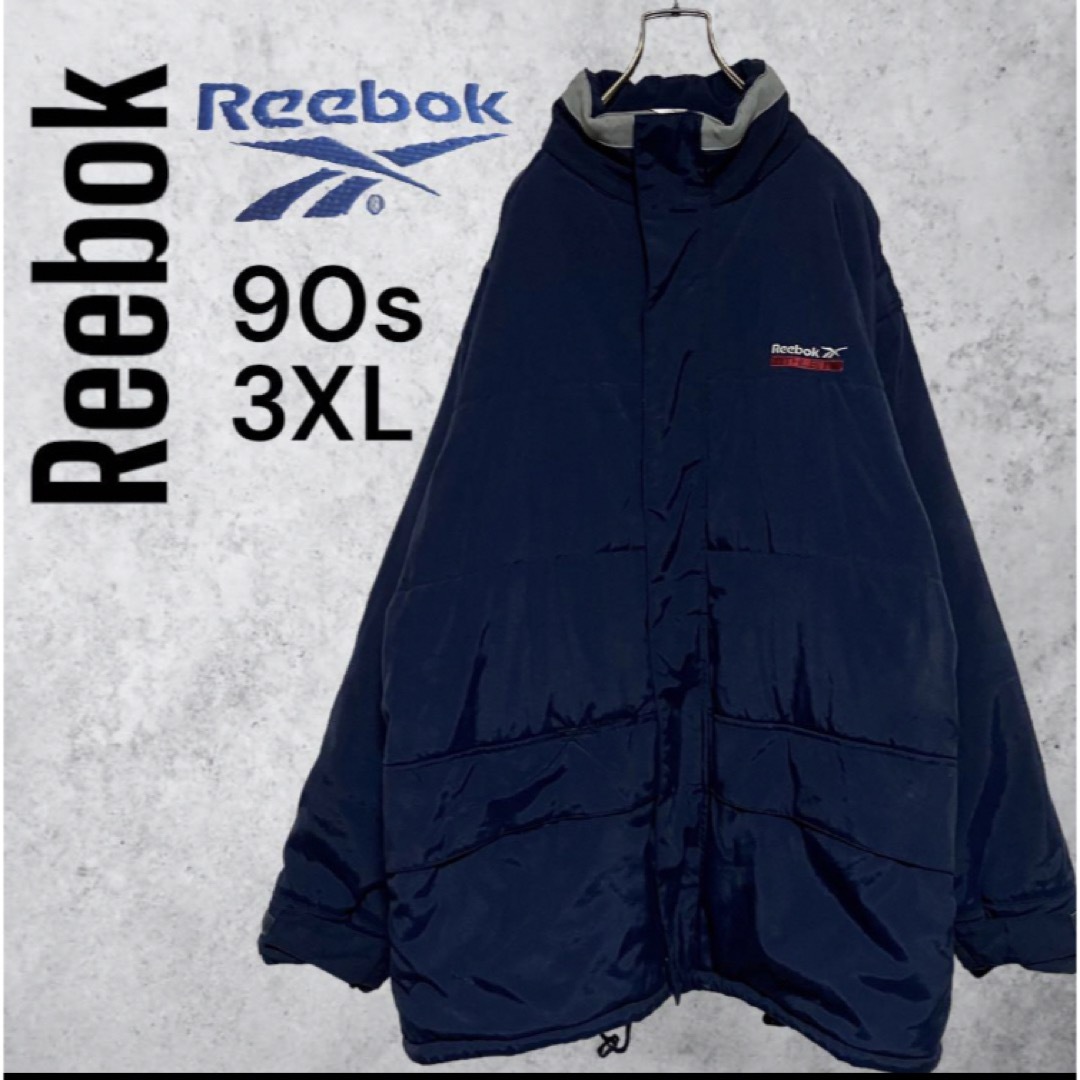 Reebok - 90s 海外規格リーボック中綿ナイロンジャケット胸刺繍ロゴ ...