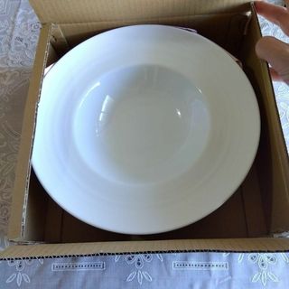 グラシア(GLACIER)の【2枚】グラシア プレーン 24cm スーププレート 白い食器 日本製(食器)