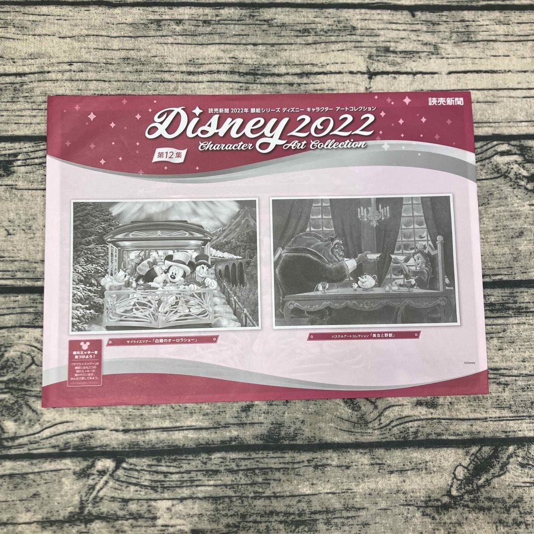 Disney(ディズニー)の2022年　読売新聞　額絵シリーズ　ディズニーキャラクター　アートコレクション エンタメ/ホビーのアニメグッズ(ポスター)の商品写真