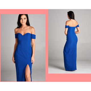 短期間出品 ZARA (M ネイビーブルー) デニムワンピース ロング