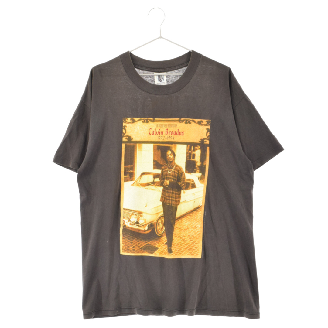 VINTAGE ヴィンテージ 90S SNOOP DOGG Murder Was The Case T-shirt ヴィンテージ スヌープドッグ マーダー ワズ ザ ケース フォトプリント 半袖Tシャツ ブラック55センチ肩幅