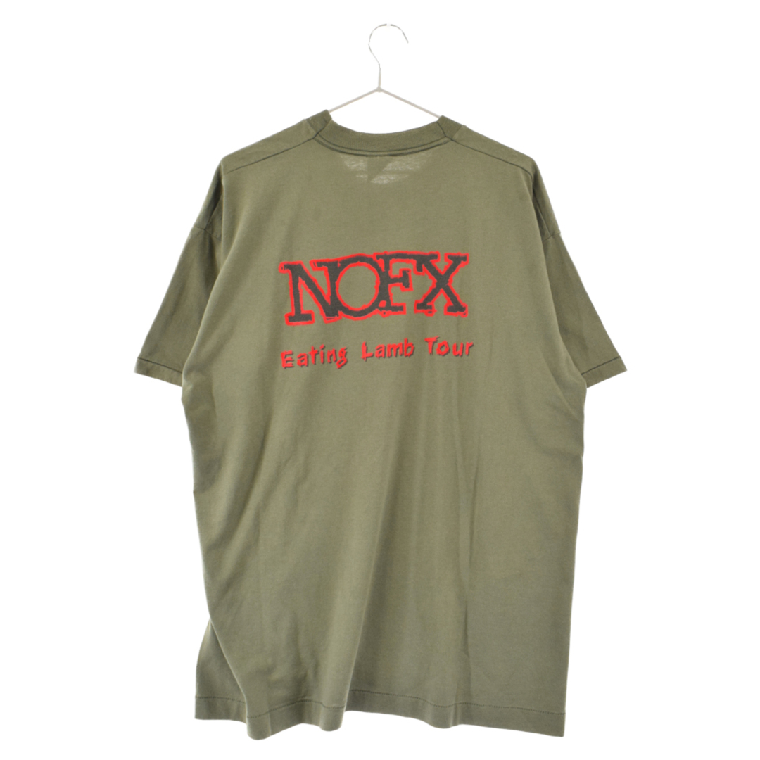 VINTAGE ヴィンテージ 90S NOFX Eating Lamb Tour T-shirt ヴィンテージ ノーエフエックス イーティング ラム  ツアー 半袖Tシャツ グリーン