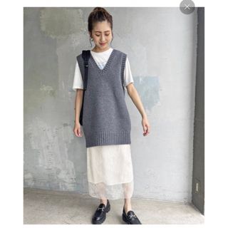 スピックアンドスパン ホワイト ロングスカート/マキシスカートの通販