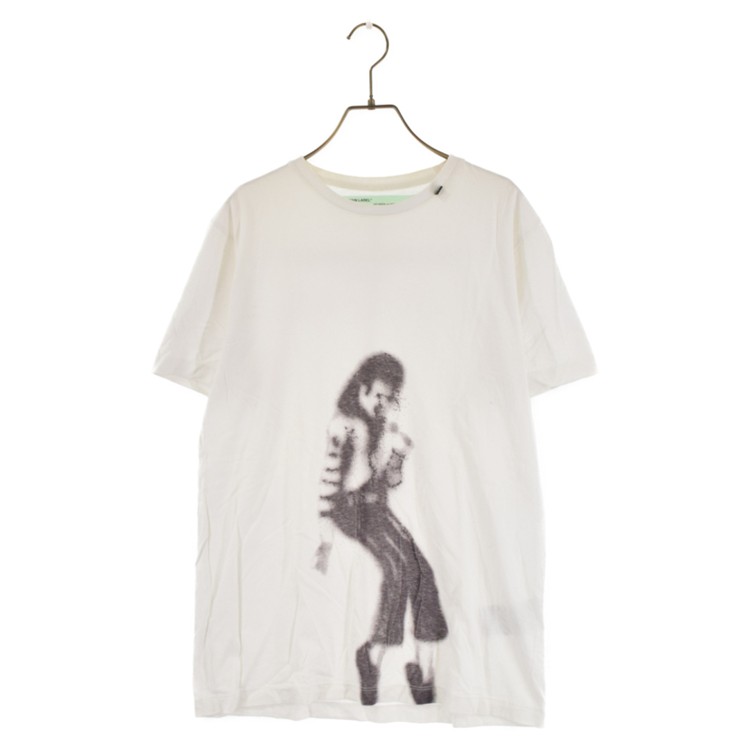 OFF-WHITE オフホワイト 19SS Michael Jackson マイケルジャクソン スプレープリントクルーネック半袖Tシャツ ホワイト OMAA027S19185002