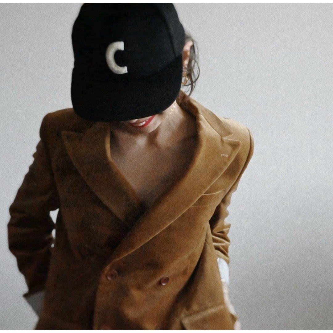 chiiiibag wool cap ブラック - キャップ