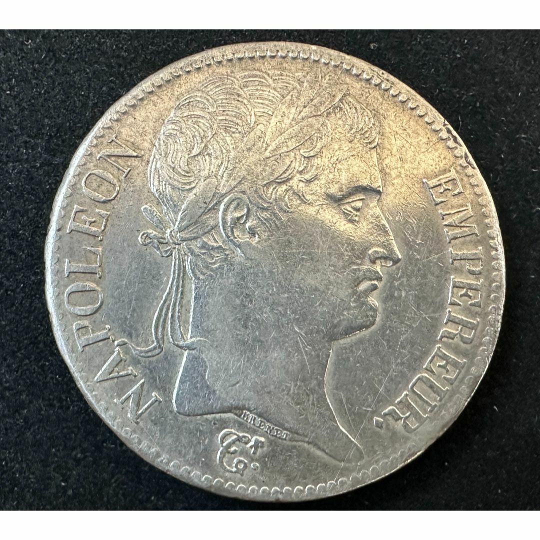エンタメ/ホビーフランス ナポレオン1世 5フラン銀貨 1812年