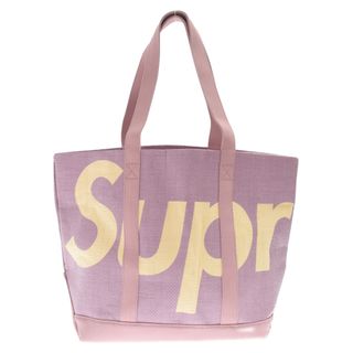 supreme raffia tote black purple セット