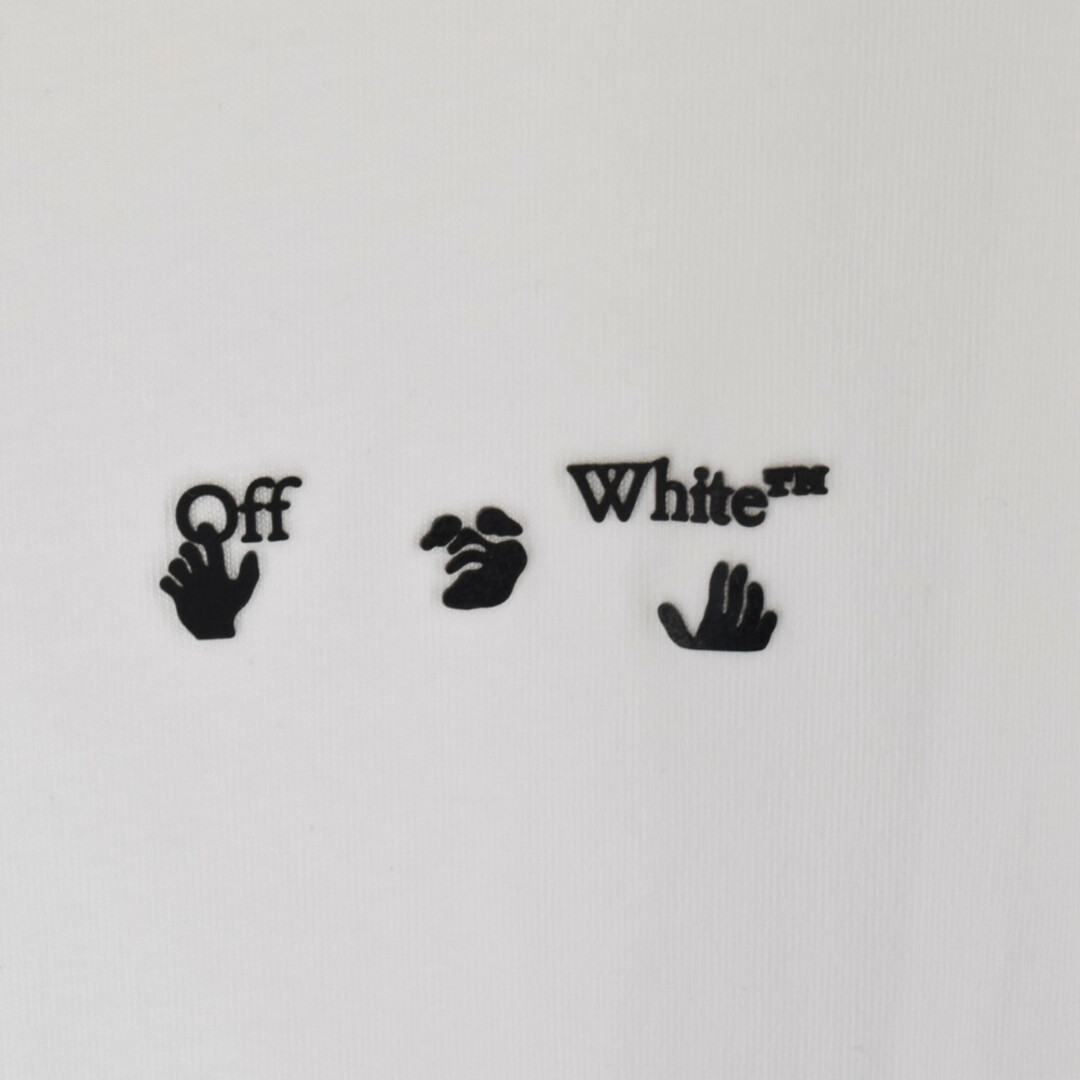 OFF-WHITE オフホワイト Logo Printed Crewneck T-shirt ロゴプリント クルーネック 半袖Tシャツ カットソー ホワイト OMAA027C99JER013 4