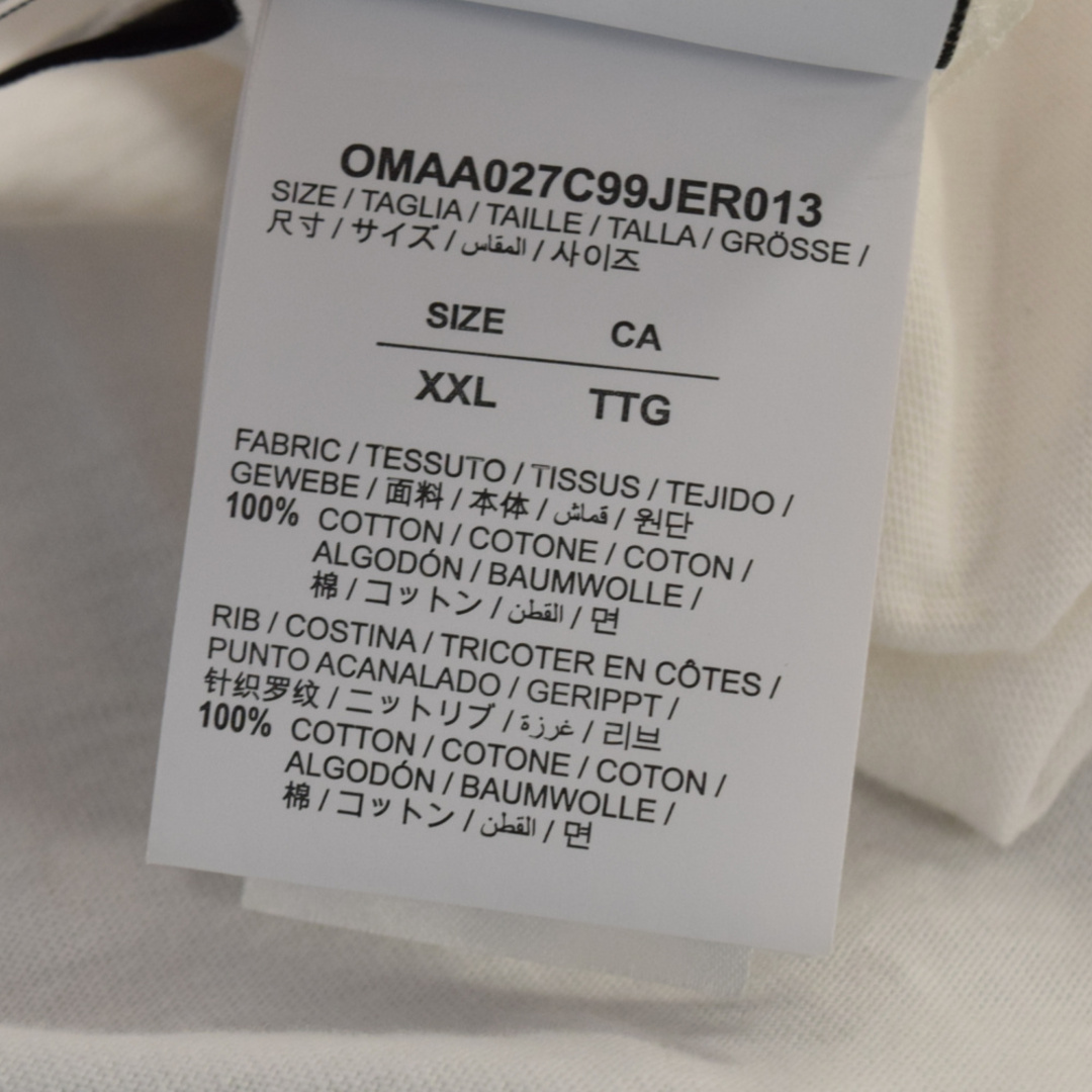 OFF-WHITE オフホワイト Logo Printed Crewneck T-shirt ロゴプリント クルーネック 半袖Tシャツ カットソー ホワイト OMAA027C99JER013 5
