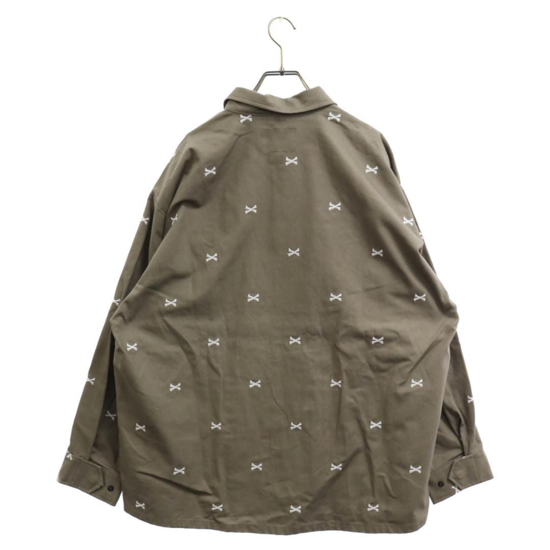 WTAPS ダブルタップス 22SS JUNGLE 01 L/S JACKET ジャングルシャツ 長袖シャツ シャツジャケット ボーン カーキ 221WVDT-SHM02