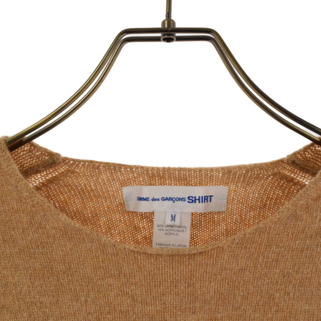 COMME des GARCONS SHIRT コムデギャルソンシャツ Invader Knit Sweater インベーダーニット長袖セーター  FJ-N006 ブラウン