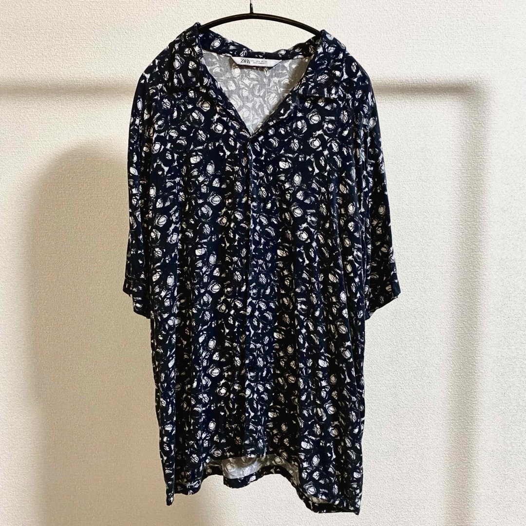 ZARA(ザラ)のZARA　オープンカラー柄シャツ メンズのトップス(シャツ)の商品写真